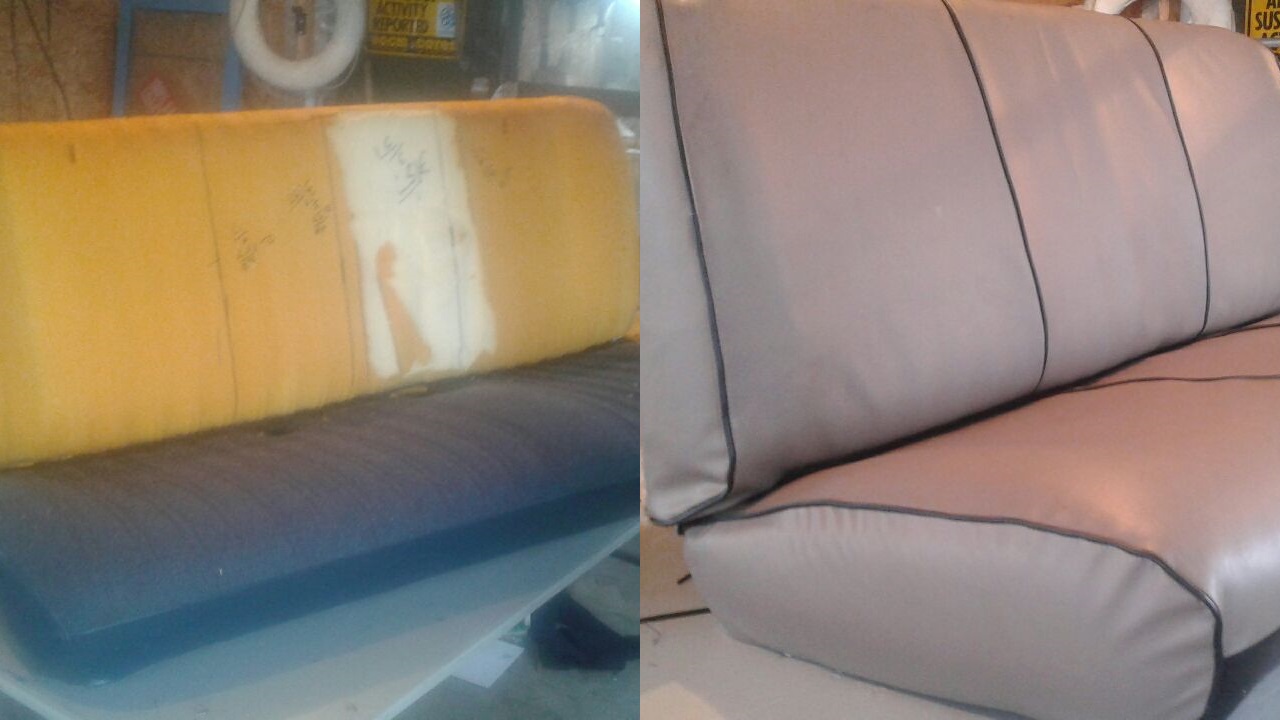 Reupholstering of well-used furniture done fast